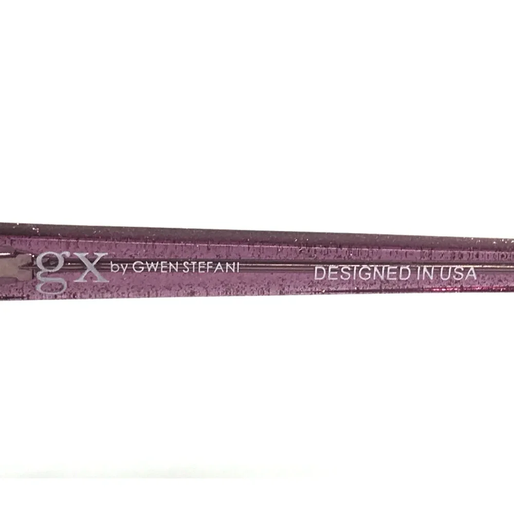GX by Gwen Stefani Eyeglasses Frames GX822 PUR Purple Cat Eye Full Rim 51-16-135